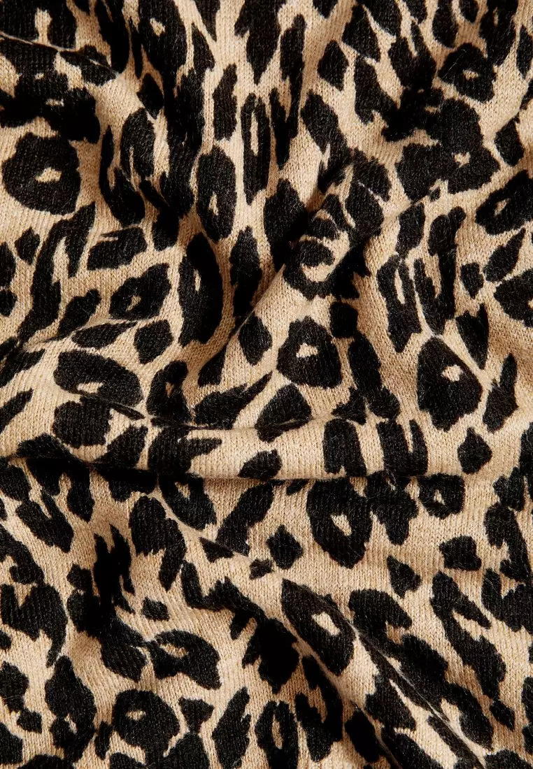 Supersoft Animal Print Crew Neck Jumper