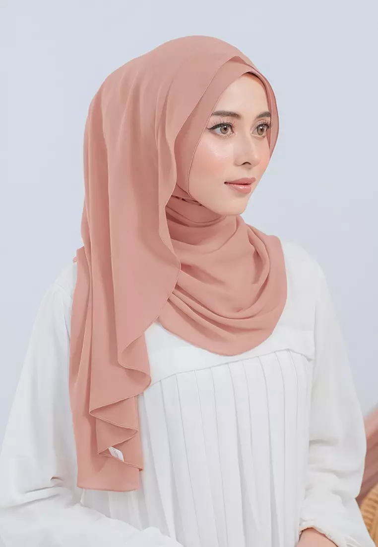 HIJAB INSTAN LUBNA - PEACH