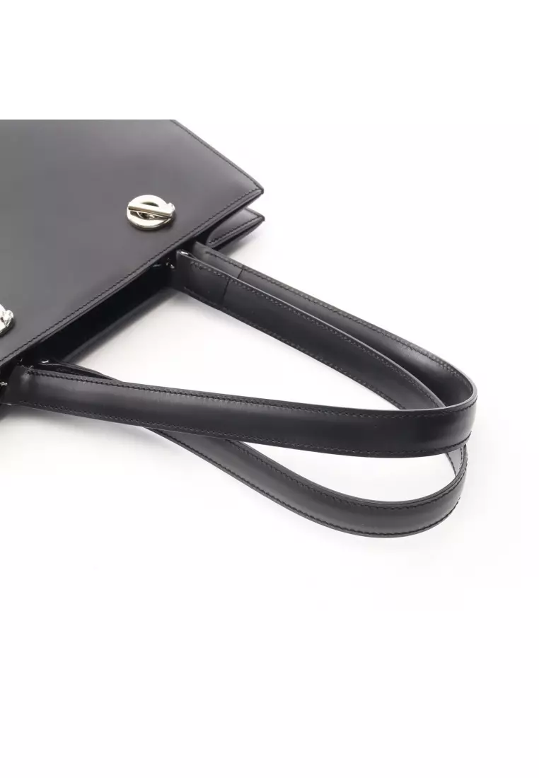 Pre-Loved Cartier panthère Shoulder bag tote bag leather black