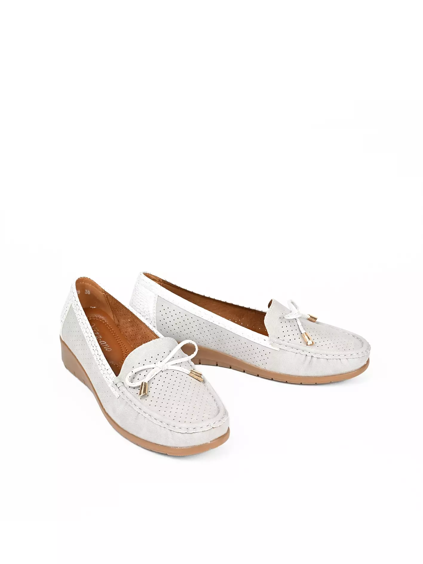 Vizzano Sepatu Loafer Slip On Wanita Aksesoris Pita Line Snake Design Joice