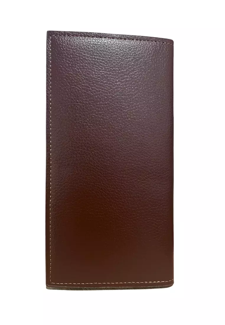 Albern Leather Wallet Model Clutch Dompet Fashion Pria Many Slot Material Kulit ORIGINAL - Brown