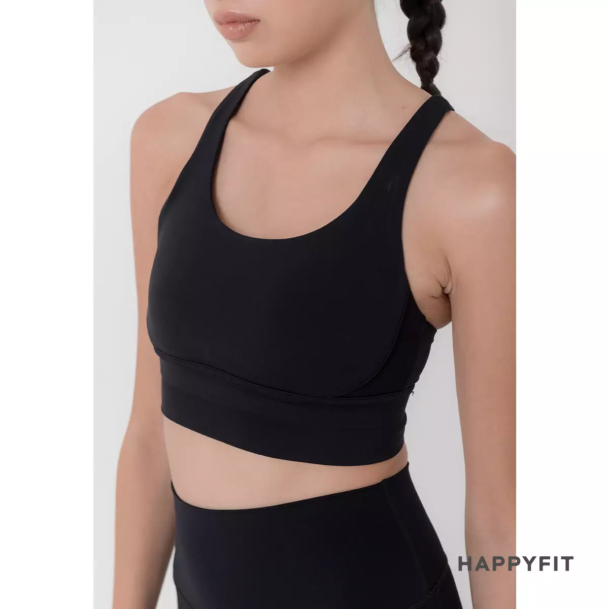 HAPPYFIT JISOO Sports Bra Black