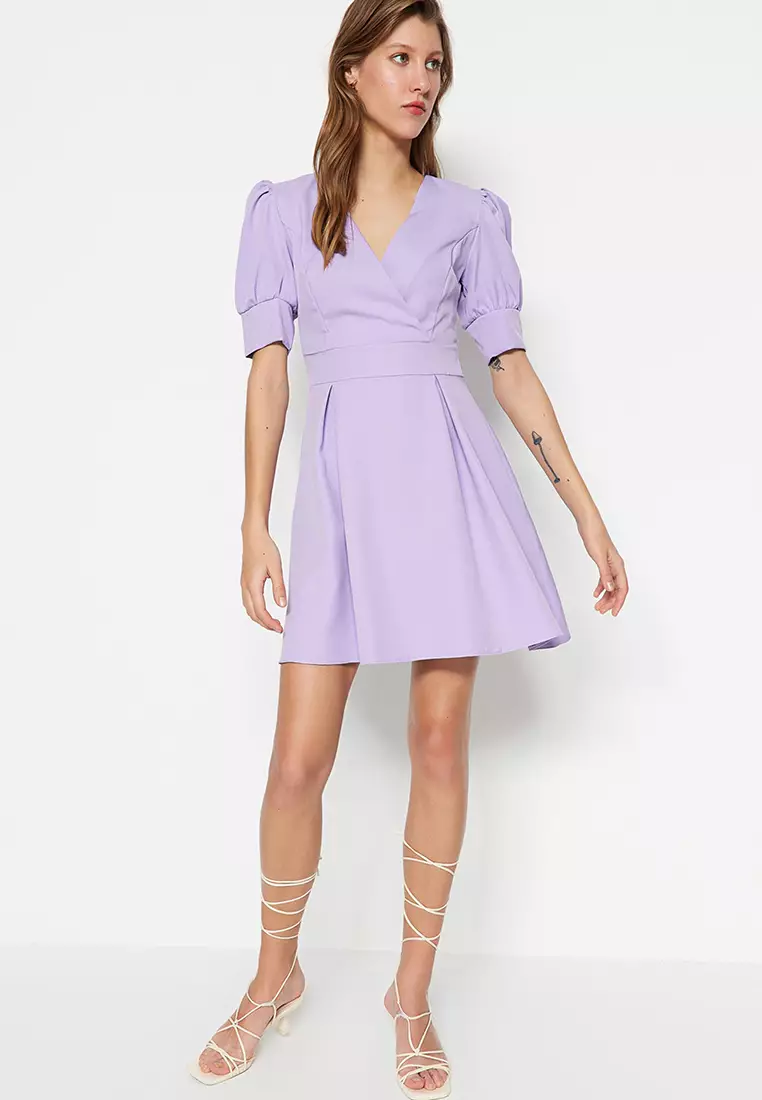 Buy Trendyol Double Breasted Collar Dress Online Zalora Malaysia