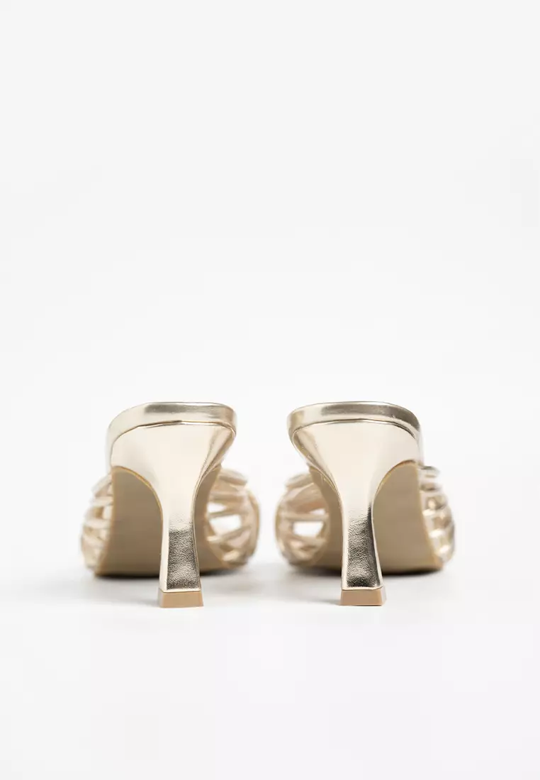 Yaya Glitter Strap Heels