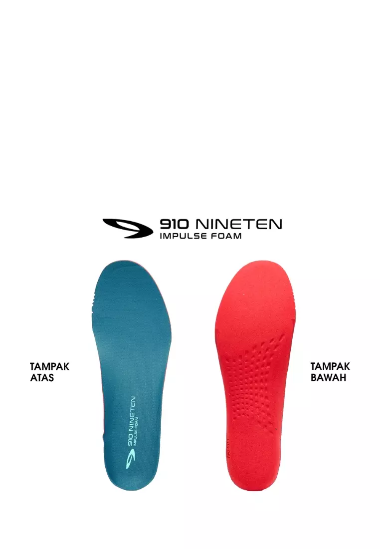 910 Nineten YUZA Veloraptor Sepatu Trail Running - HITAM/TEAL/TOSCA