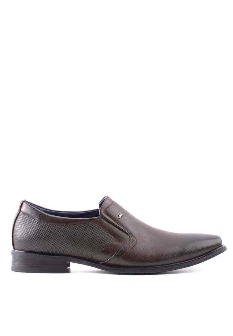 LR LARRIE Men Dark Coffee Soft Classic Rounded Toe Business Wear