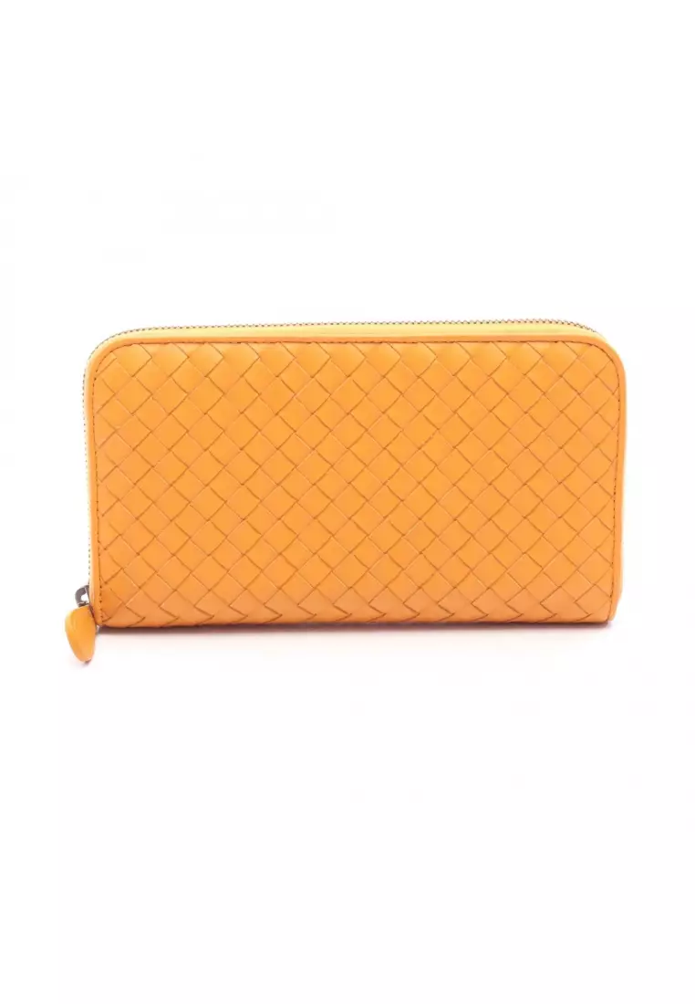 BOTTEGA VENETA Pre-Loved BOTTEGA VENETA Intrecciato round zipper