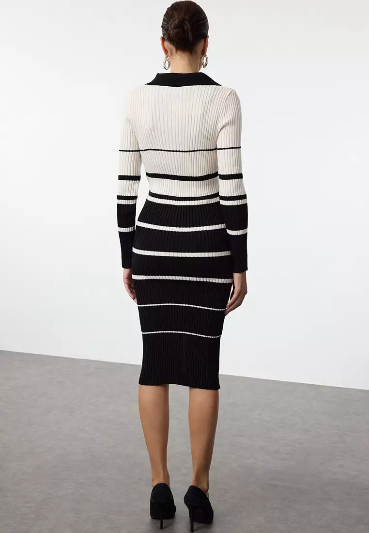 Stripe Midi Dress