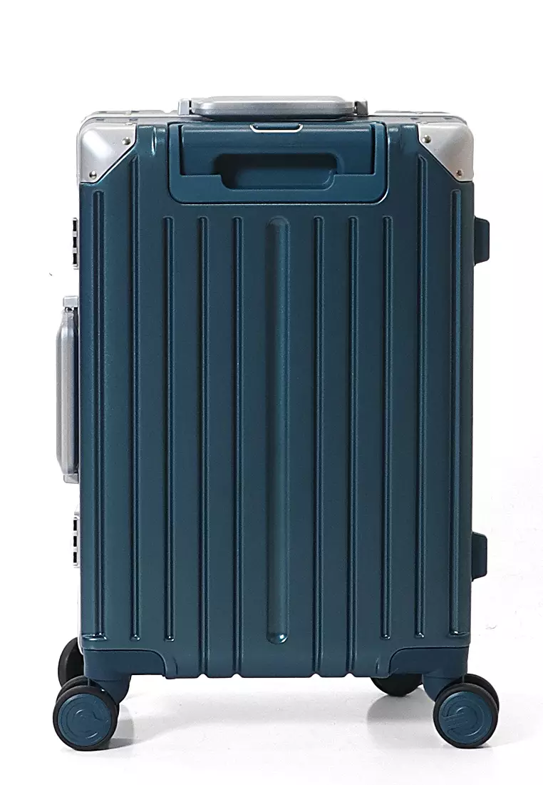 Barayev Koper Alumunium Frame Size 20 Inch Travel Bag Unisex Large Compartment  TSA Lock Material Polycarbonate ORIGINAL - pasifiicblue