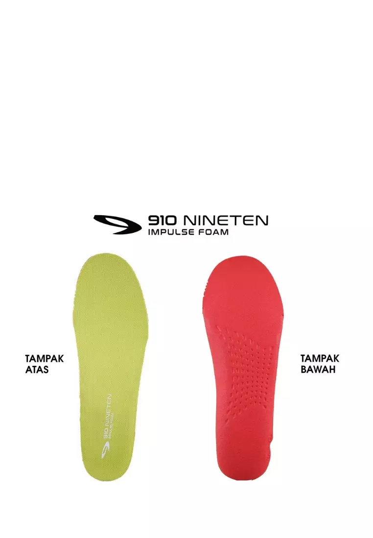 910 Nineten FUUTO REVENGE Sepatu Lari - Putih/Abu-Muda/Turquoise