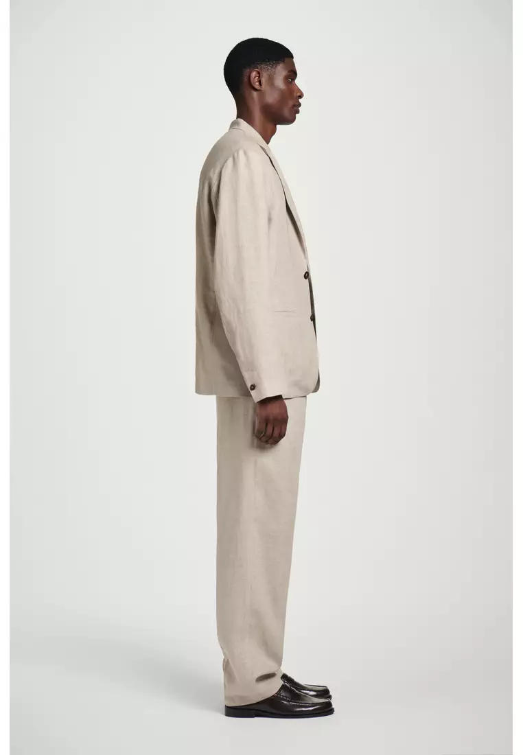 SINGLE-BREASTED LINEN BLAZER