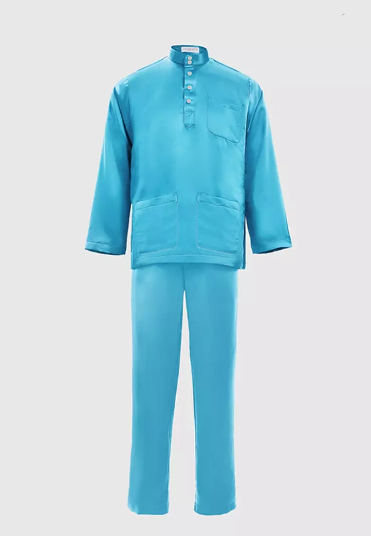 Gene Martino - Baju Melayu Satin Classic Fit 666