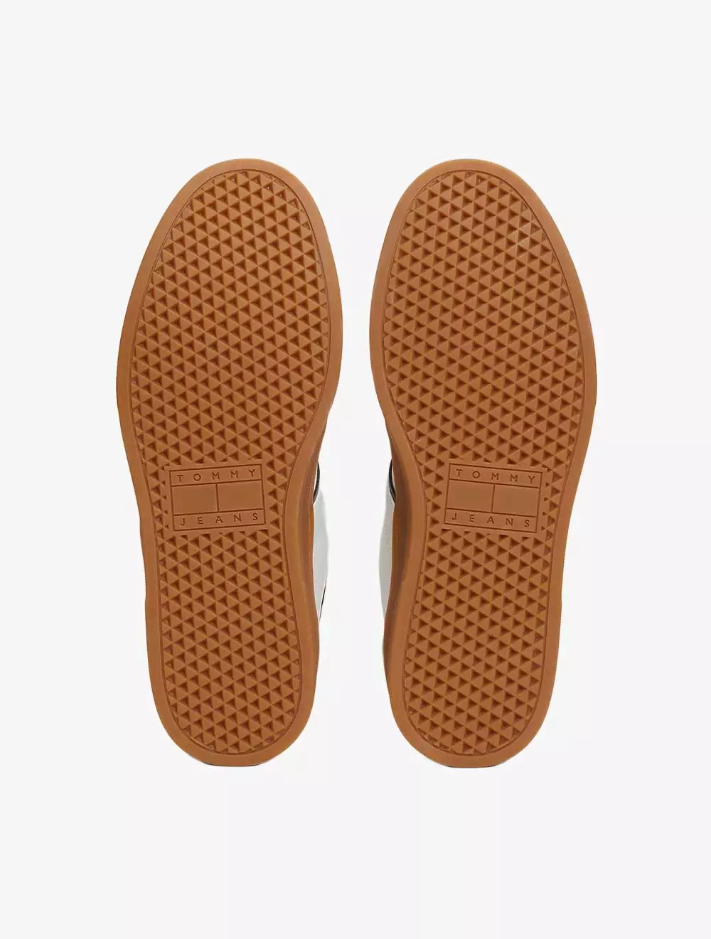 TOMMY JEANS - The Greenwich Leather Logo Trainers - Grey - grey