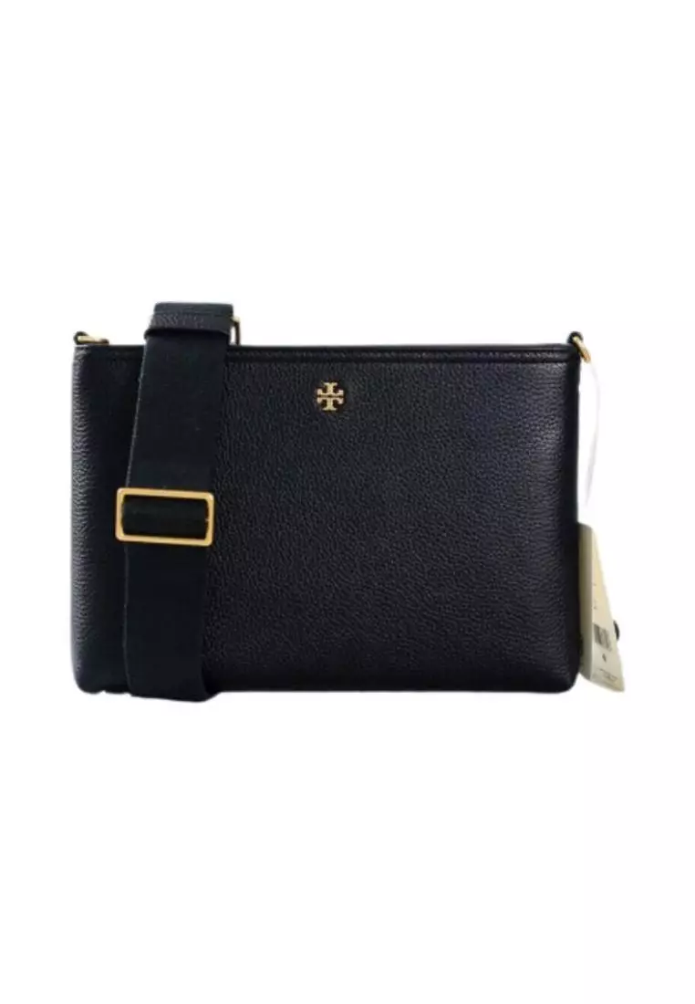 Tory burch fleming swingpack black online