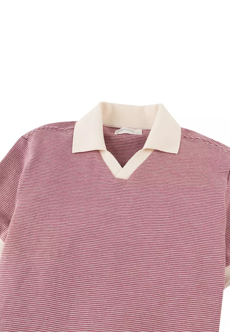 Alastor Striped Pique Polo Shirt