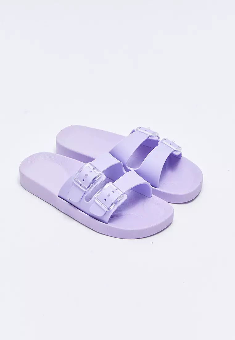 Discount on Lc Waikiki  shoes - SKU: Double Band Buckle Detailed Girls Beach Slippers