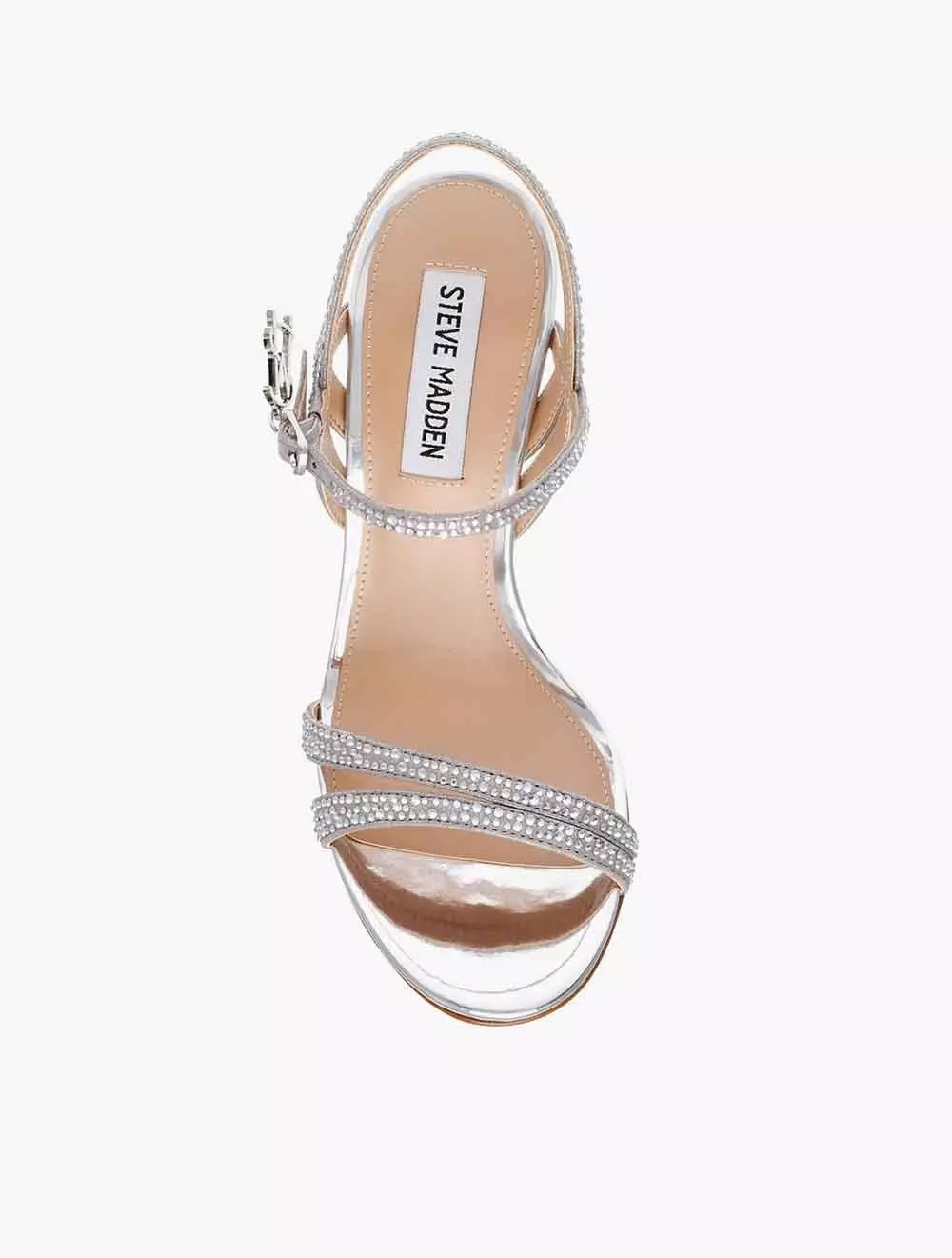 Steve Madden SURREALIST Women's Sandal Heels - Silver