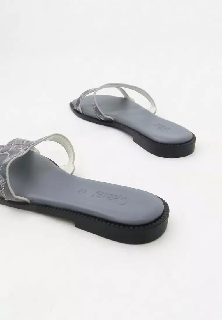 Slide On Flat Sandals