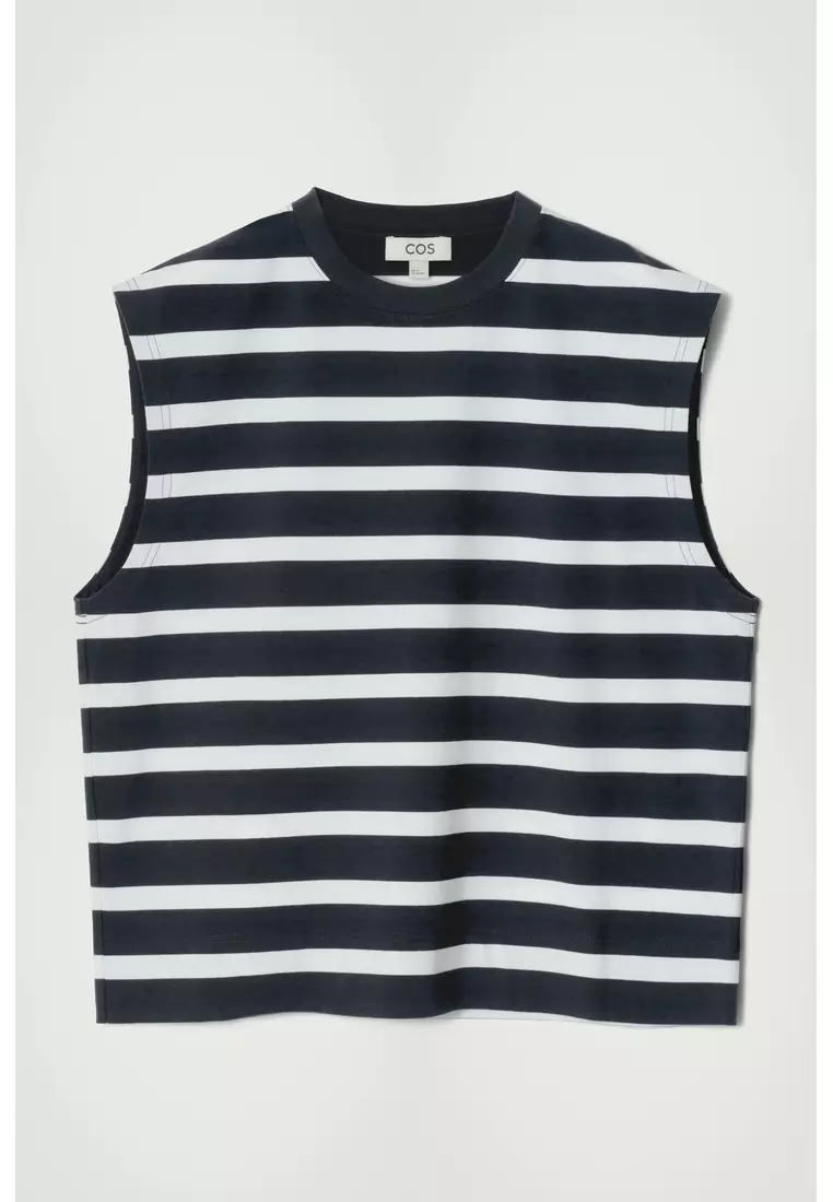 RELAXED COTTON-CREPE VEST