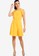 ZALORA yellow Ruffles Detailed Fit And Flare Dress 8DE62AA4268866GS_4