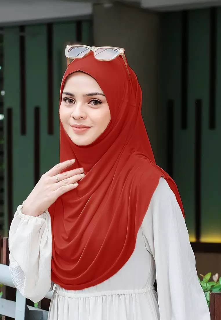 HIJAB INSTAN FATHIA - MAROON