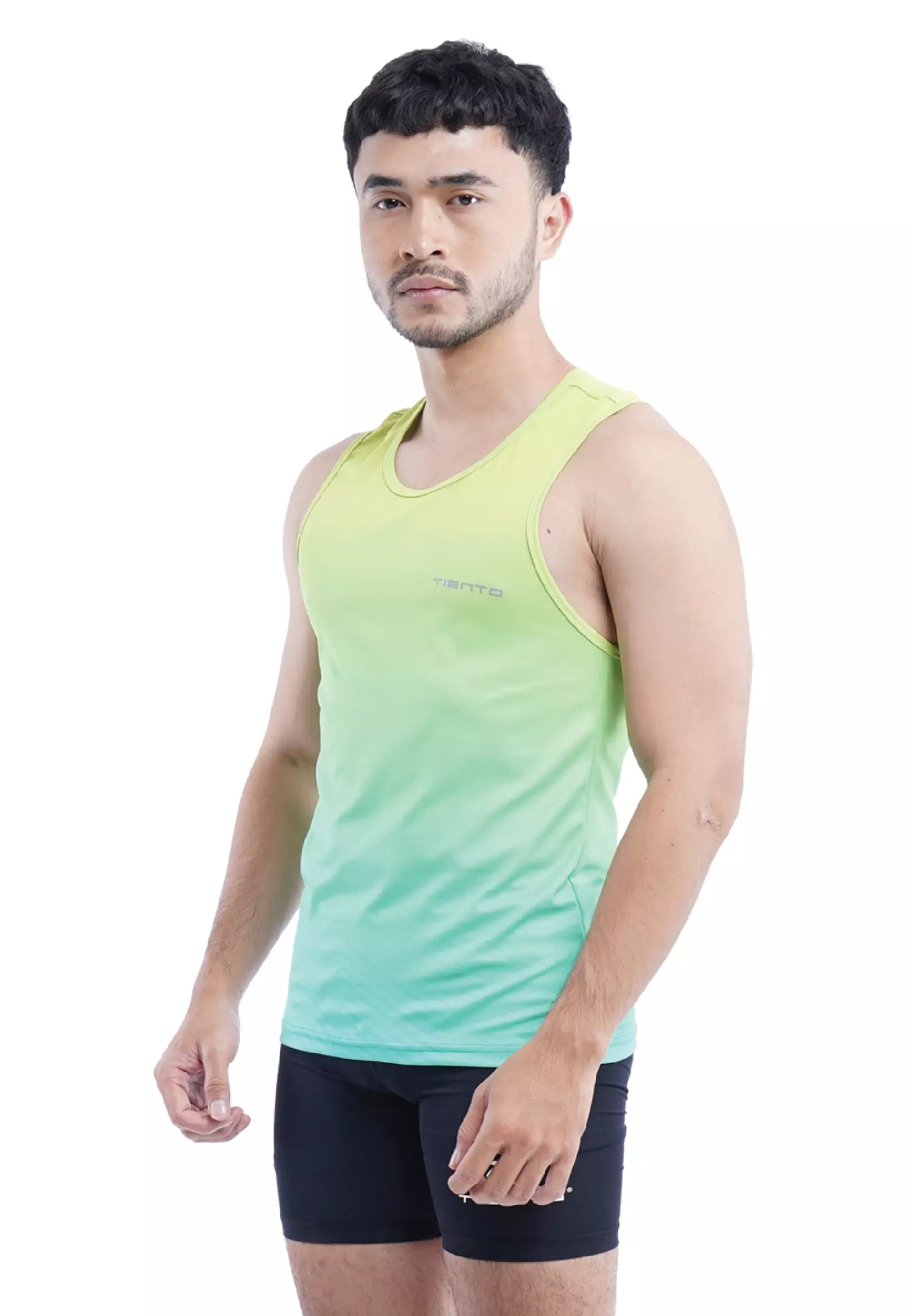 Tiento Jersey Running Baju Olahraga Lari Pria Singlet Lekbong Kaos Dryfit Xceleration Men