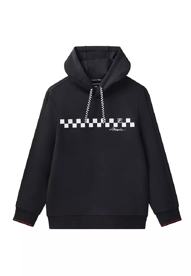 Checkered on sale sleeve hoodie