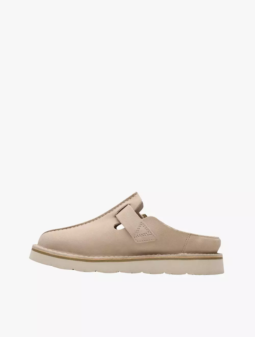 Clarks Solsbury Mule. Sand Suede