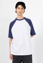 白色混色/海軍藍