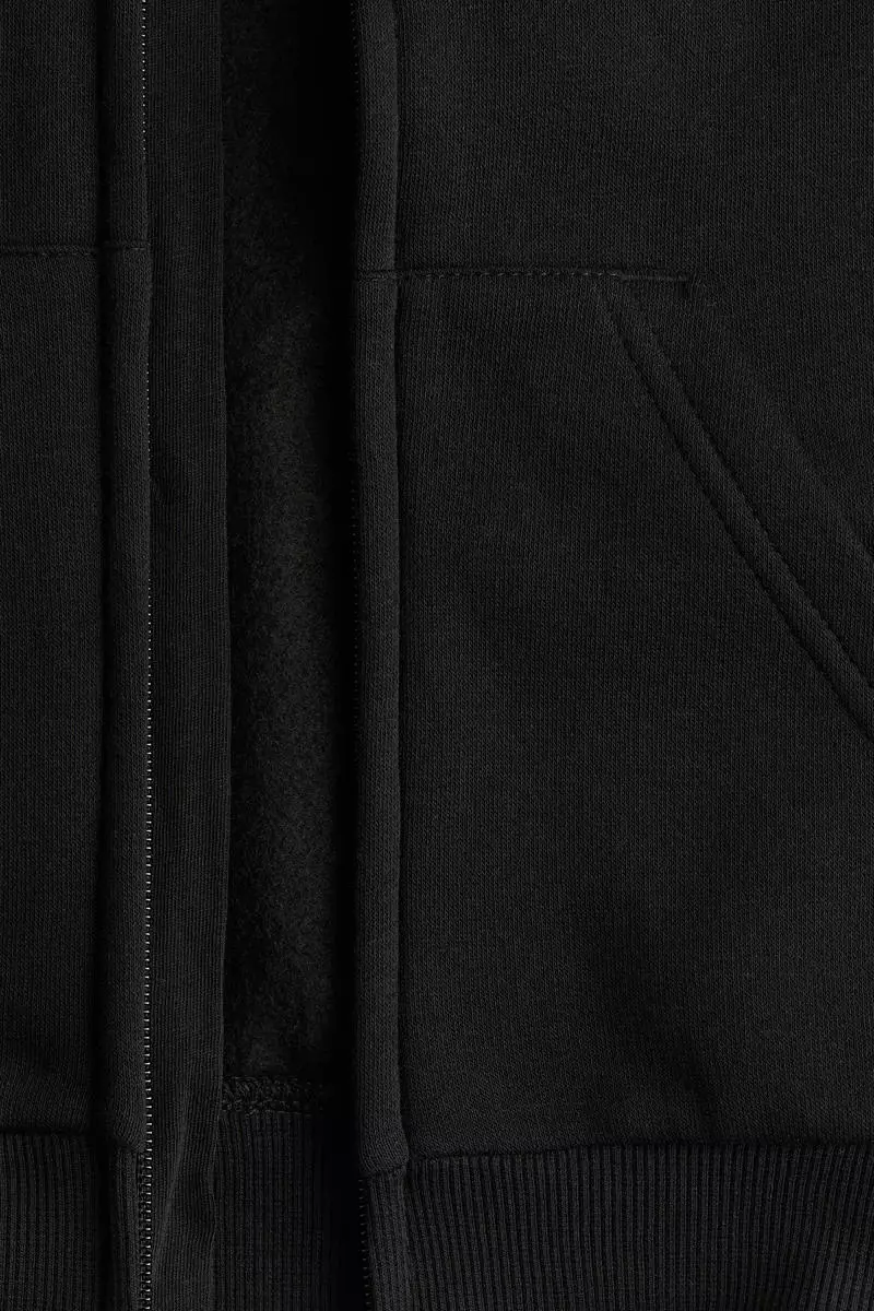 cropped zip up hoodie h&m
