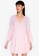 ZALORA BASICS pink Puff Sleeve Mini Dress 43C59AA811E998GS_1