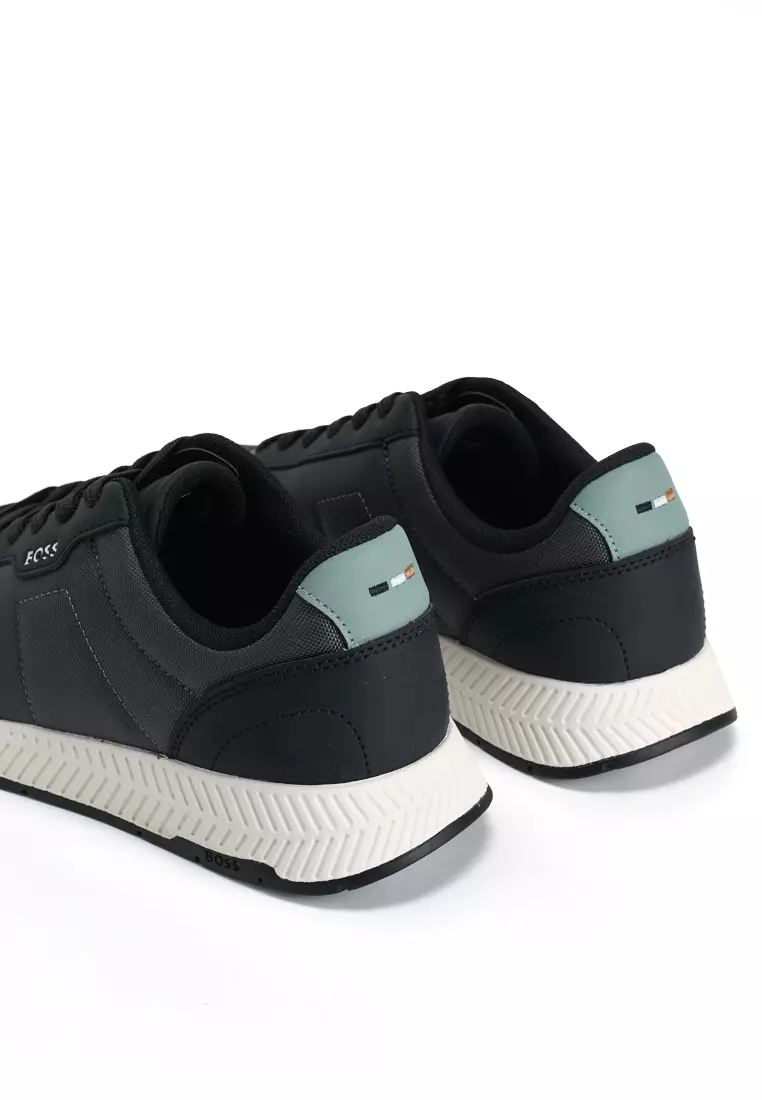 Textured Low Top Trainers - BOSS Mainline