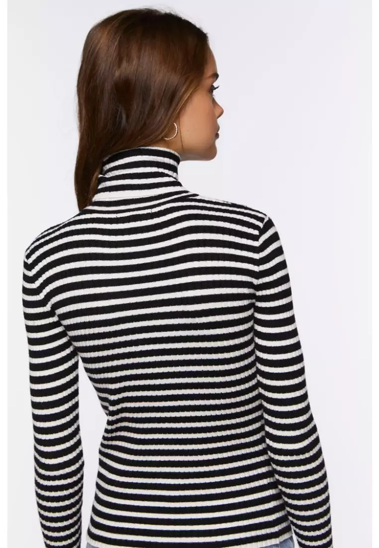 Forever 21 striped turtleneck sale