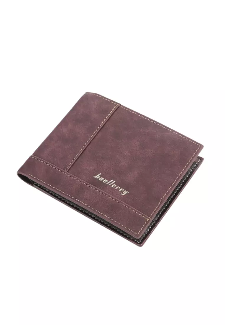 Dompet Lipat Pria Model Pendek Style Korean Bahan Kulit PU Leather Quality Premium ORIGINAL