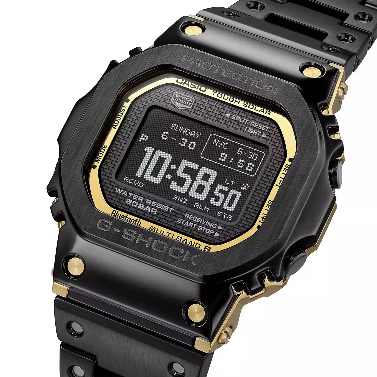 Casio G-Shock Jam Tangan Pria - Black Gold - Stainless Steel - GMW-BZ5000BD-1DR