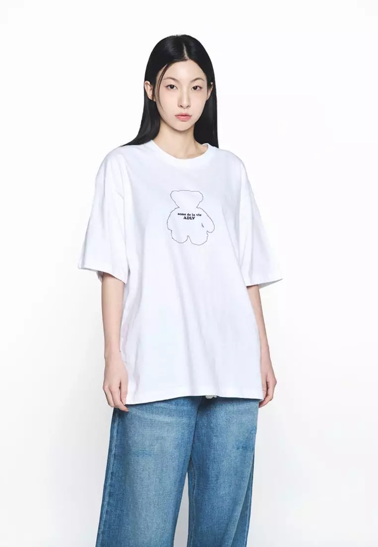 Bear Doll Line Archive Short Sleeve T-Shirt White