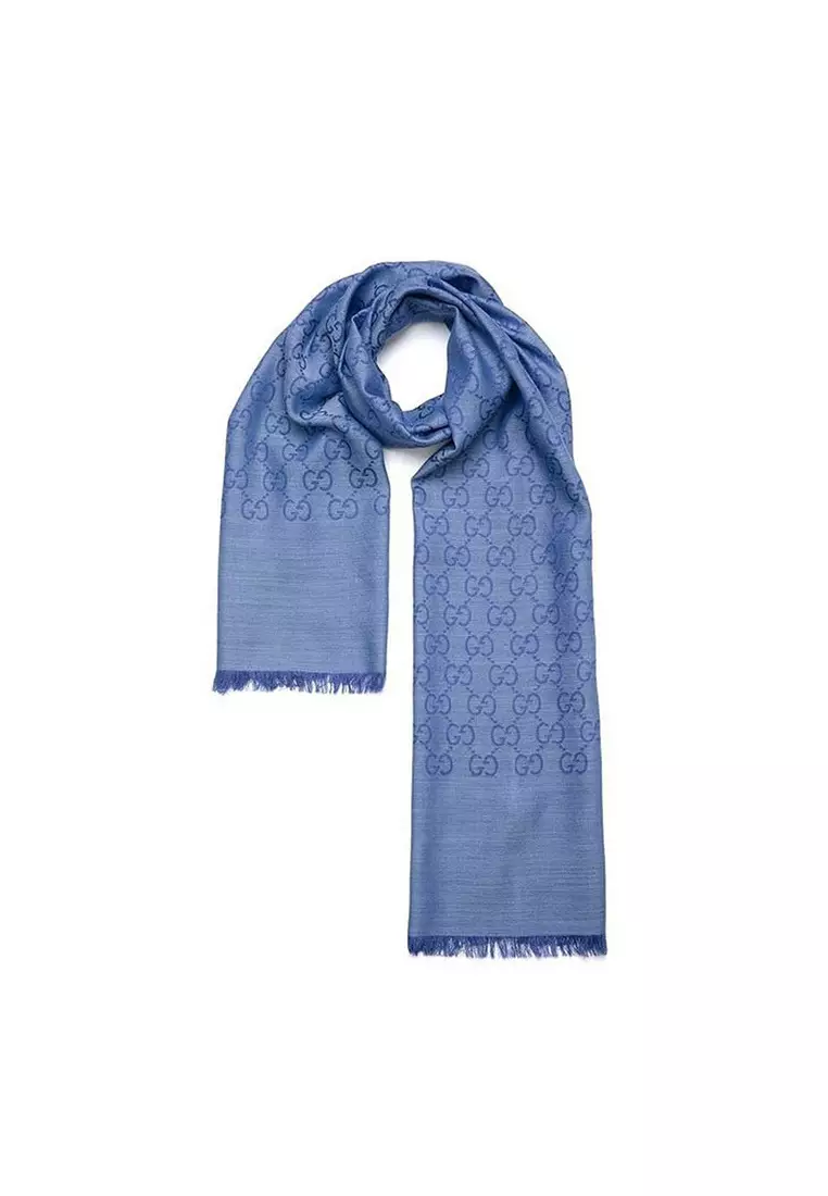 Gucci wool and silk scarf top
