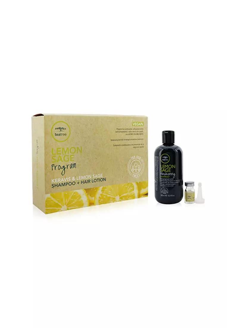 PAUL MITCHELL - Tea Tree Lemon Sage Program Set: Shampoo 300ml + Hair Lotion 12x6ml 13pcs