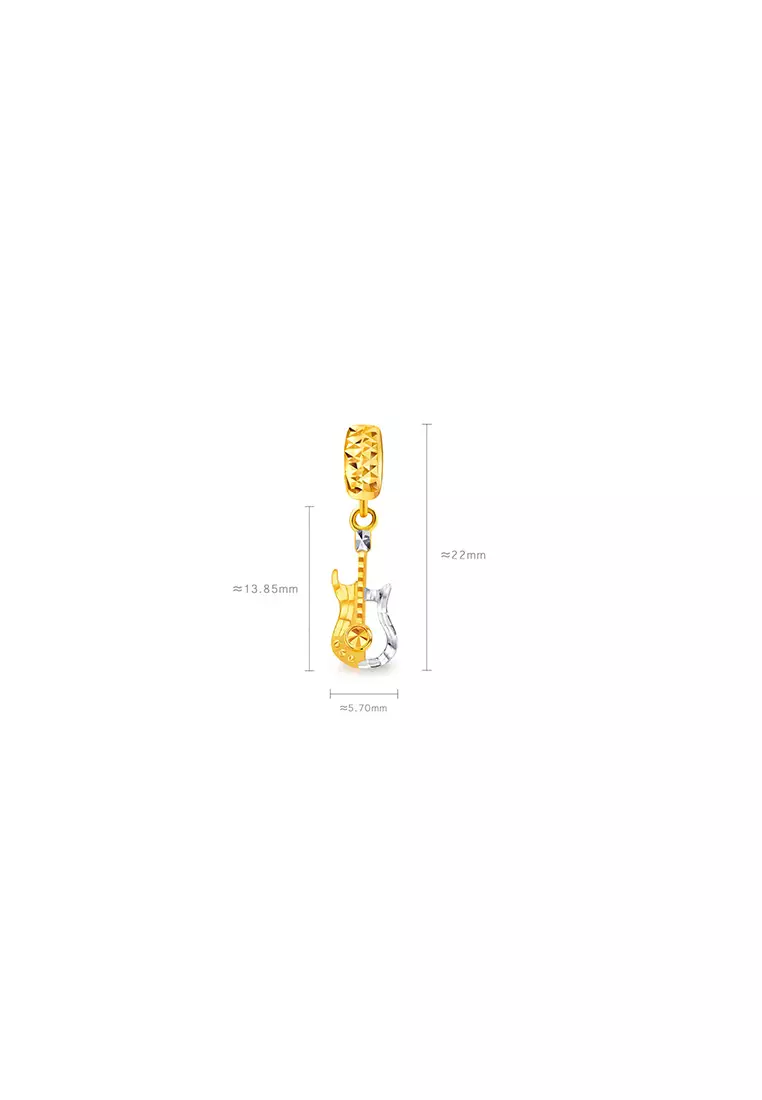 916/22K Gold Guitar Charm P35
