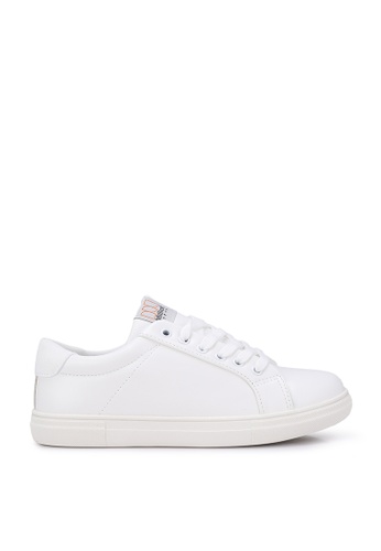 Milliot & Co. white The Next Level Basic Lace-up Sneakers 3B016SH21FC789GS_1