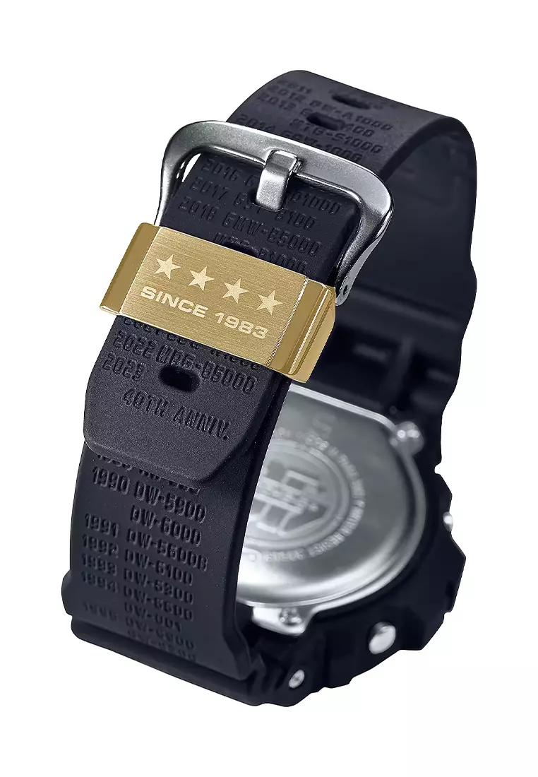 G-SHOCK 40th Anniversary REMASTER BLACK - Jam Tangan Digital Pria - DW-6640RE-1D