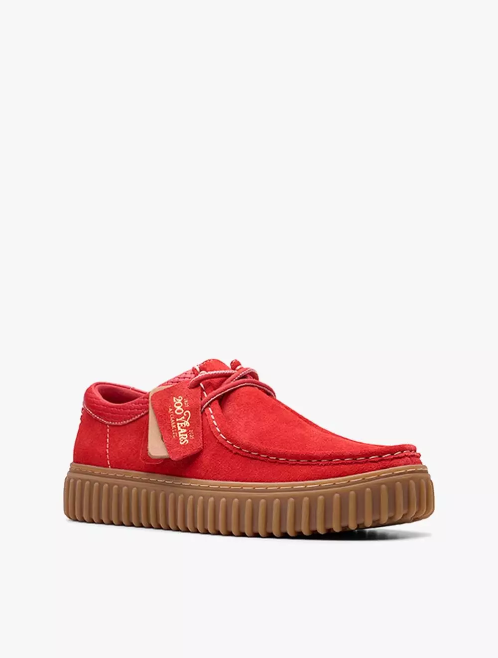 Clarks Torhill Lo Red Suede