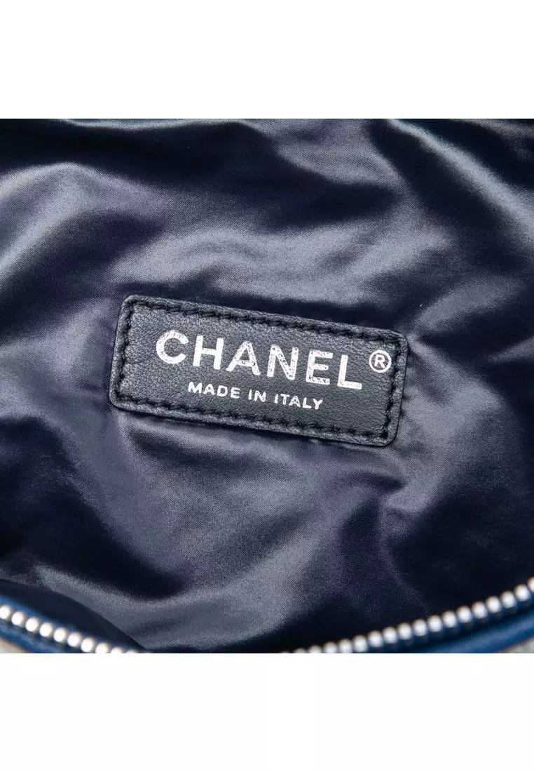 Pre-Loved Chanel Tweed And Stitched Calfskin Convertible Waist Bag