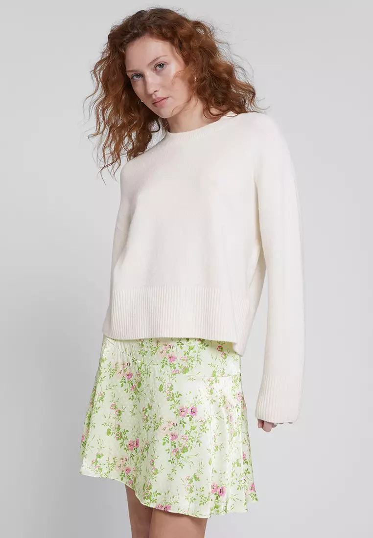 Short Flared Peplum Skirt