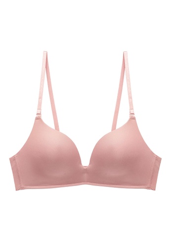 LYCKA pink LMM0128-LYCKA Lady Invisable Wearing Bra -Pink 9E128US3B9BD77GS_1
