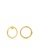TOUS gold TOUS Large Vermeil Silver Hold Earrings 1DFACAC296D8F7GS_1