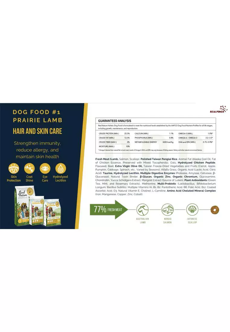 Buy Real Power Pet Food Holistic Dog Food for All Life Stages 2kg