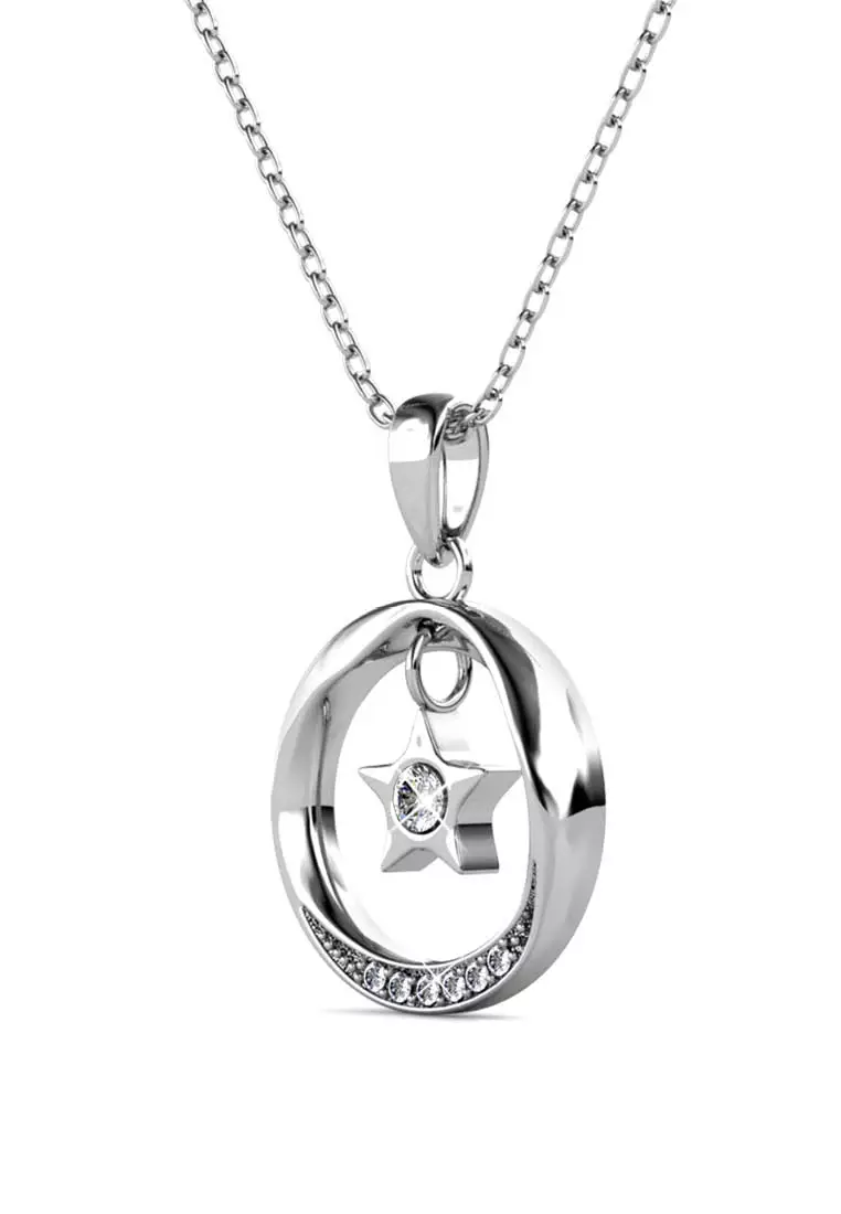 Stellar Pendant WG - Kalung Crystal by Her Jewellery