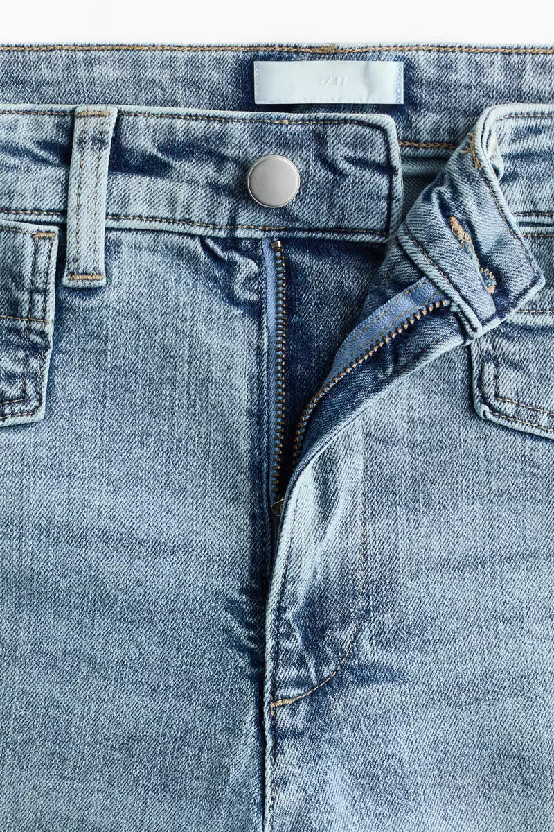 Wide High Waist Ankle Jeans