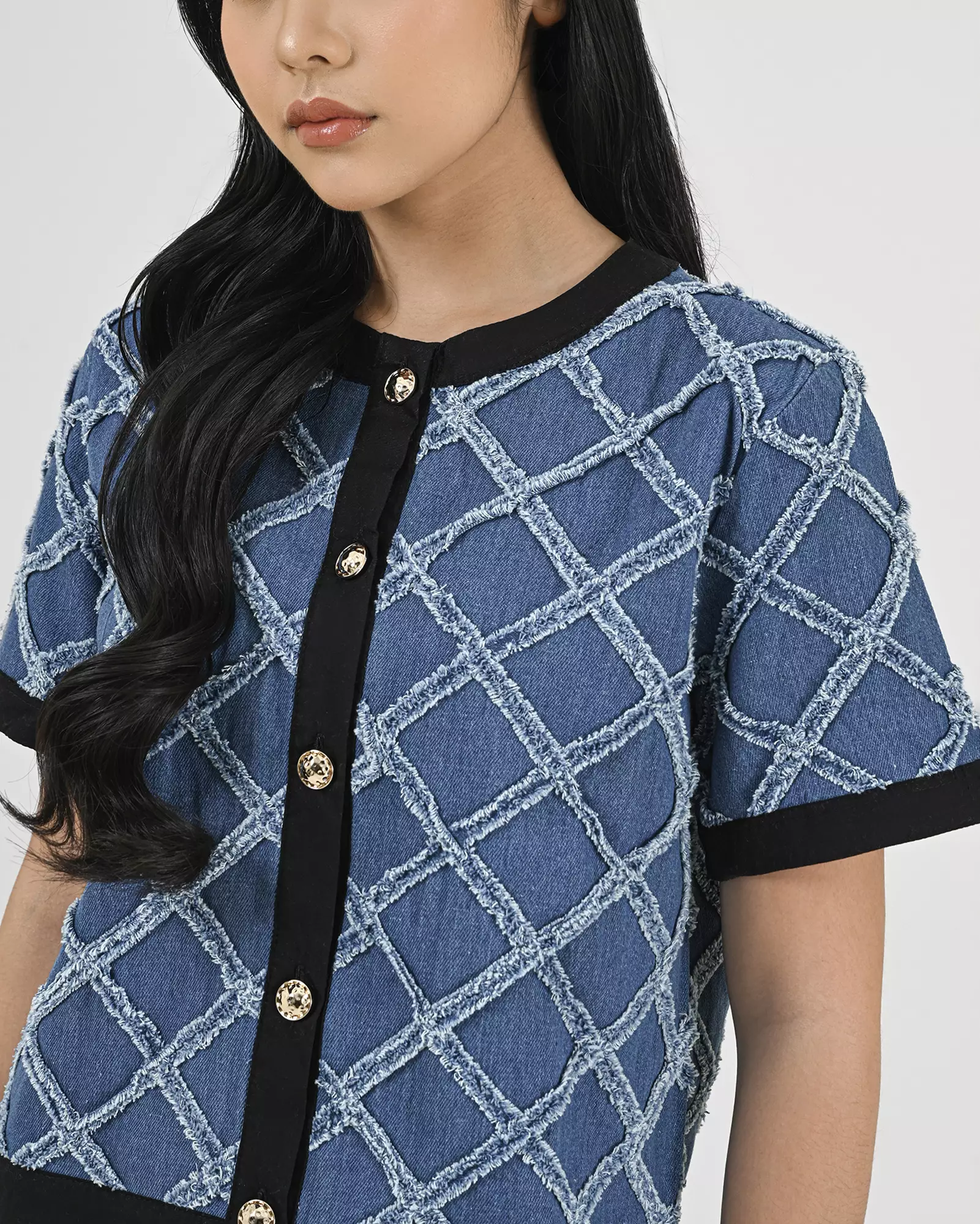 Geulis.id MAVINE SHIRT - Blue